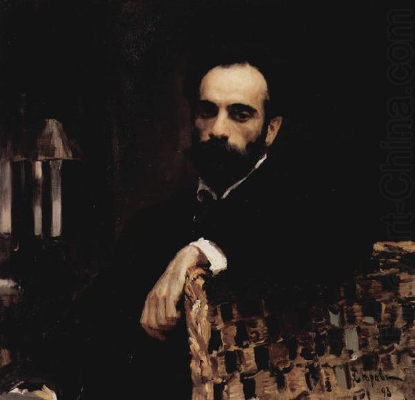 Portrat des Kunstlers I. I. Lewitan, Valentin Serov